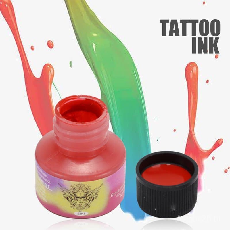 Tinta para Tatuagem Little Devil 5ml, Tinta Colorida para Prática de Tatuagens, Conjunto de Tatuagens Pequenas, Suprimen