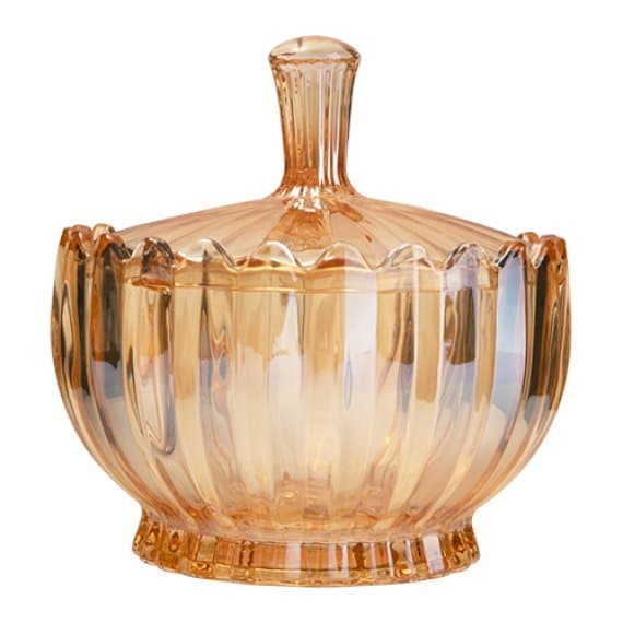 BOMBONIERE VIDRO AMBAR 1L
