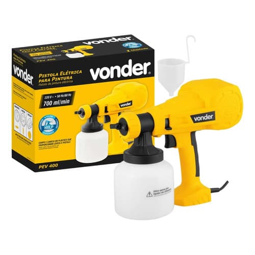 Pistola Elétrica Para Pintura Pev 400 700ml Vonder