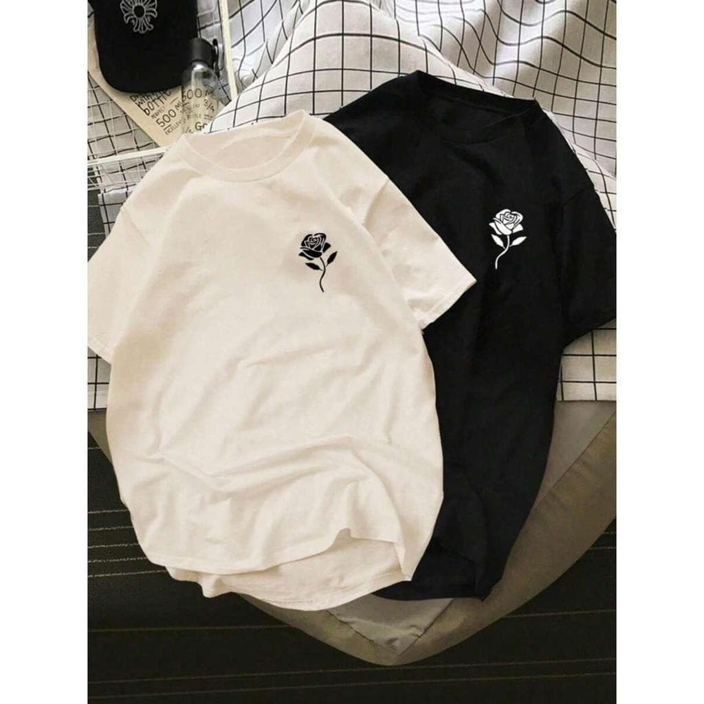 Kit 2 Camiseta Unissex Rosa Camisa 100% Algodão Blusa Premium Gola Redonda Reforço Ombro A Ombro Lançamento