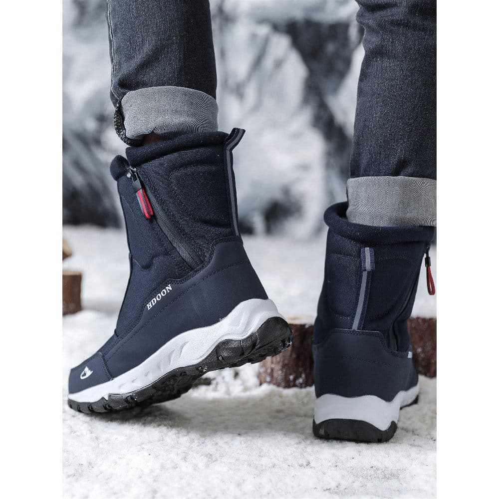 Botas de neve de inverno ao ar livre masculinas espessadas à prova de lã à prova de frio botas quentes botas femininas i
