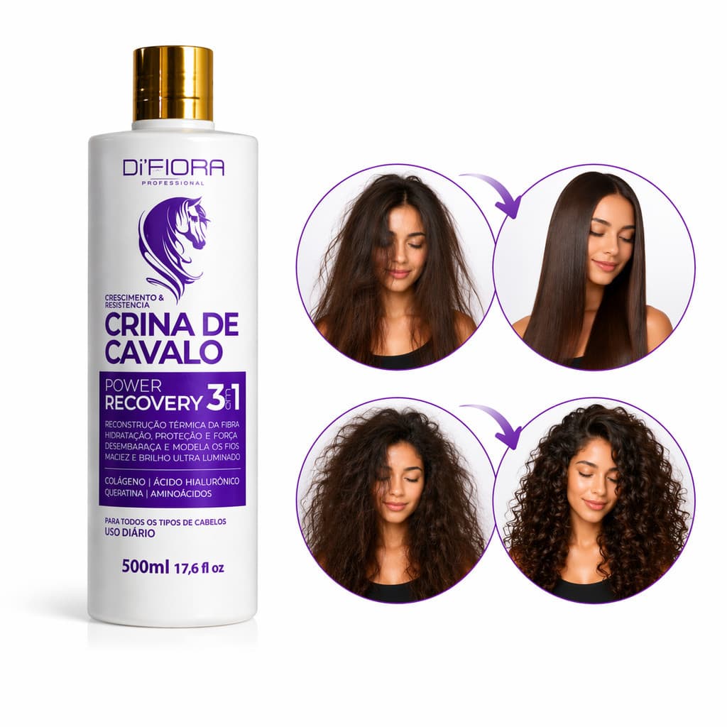 Leave In Living Difiora 3x1 Protetor Térmico Anti Frizz Brilho