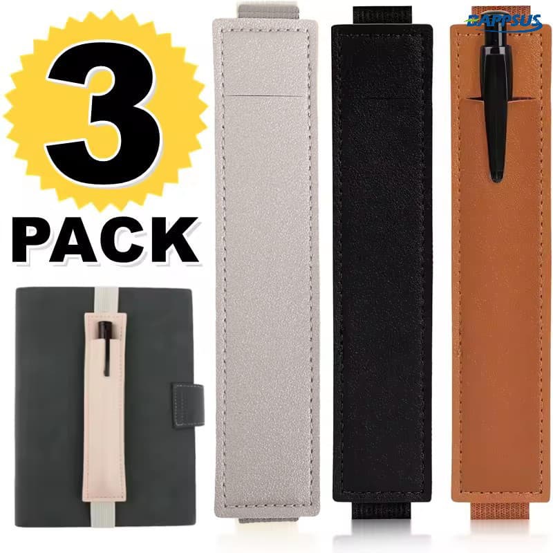 Porta-Canetas Capacitivo De Alta Qualidade-Bolso De Couro Para Notebook/Livro De Escritório Stylus De 3 Cores Bolsa De A