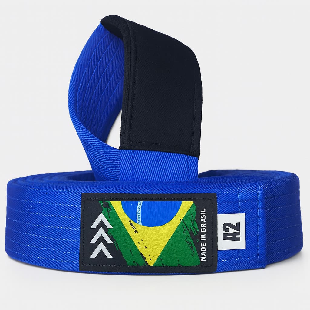 Faixa De Jiu-Jitsu Sequência Premium Com Ponta Para Graduação Reforçada