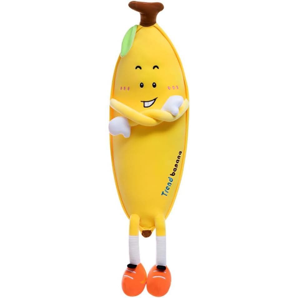 Travesseiro De Pelúcia De Banana Fofo Polegadas Corpo Longo Frutas Abraço , Para Crianças E Adultos , Presente De Aniver