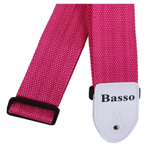 Correia Strap Basso Para Violão Guitarra Baixo Ny16 Rosa - Ny 16 Nylon Rosa