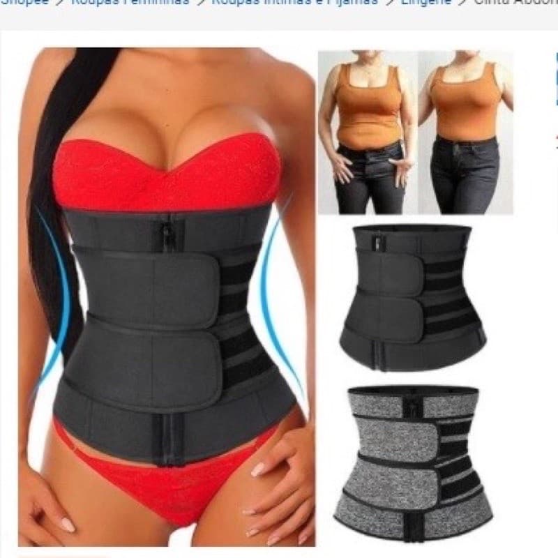 Cinta Abdominal Modeladora  Redutora Exercicios Academia