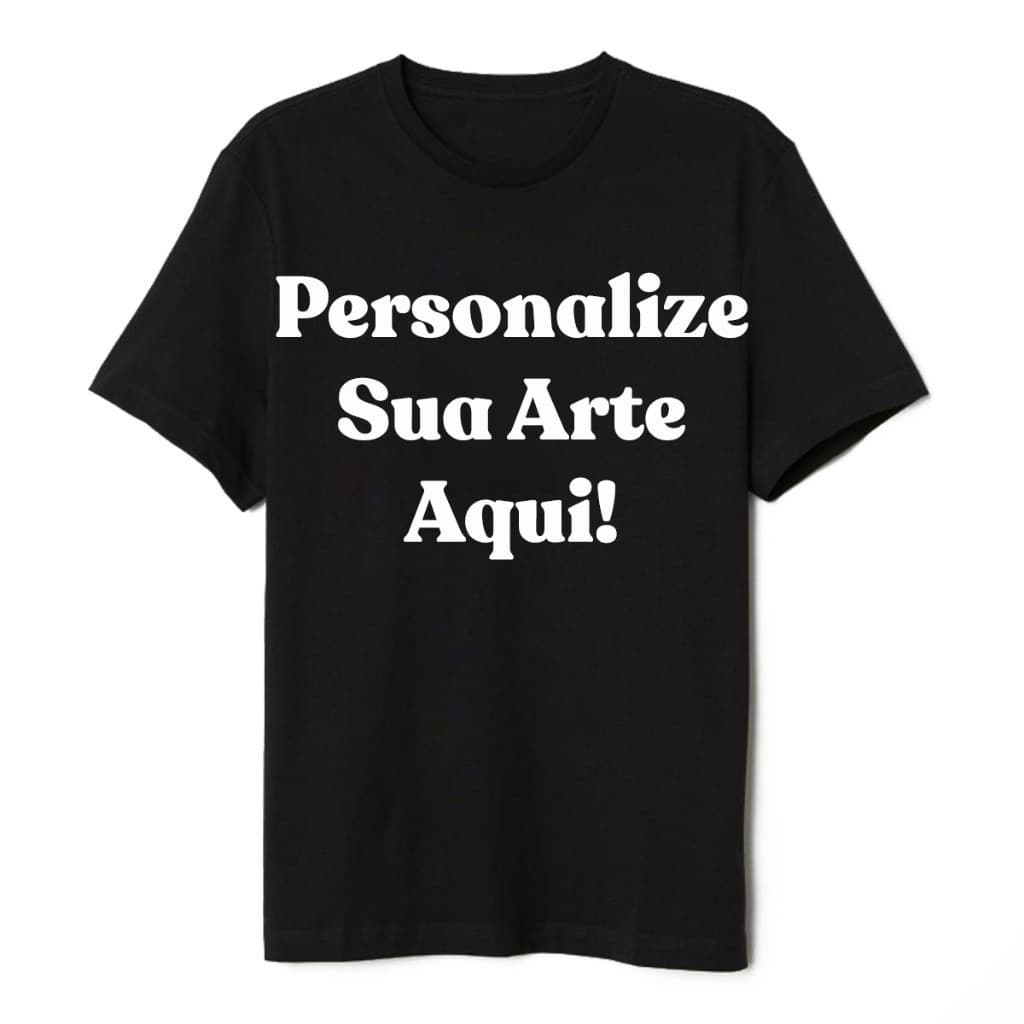 Camiseta Personalizada ARTES EM TAMANHO MEDIO Com Sua Arte Somente Na Frente ou Somente Nas Costas