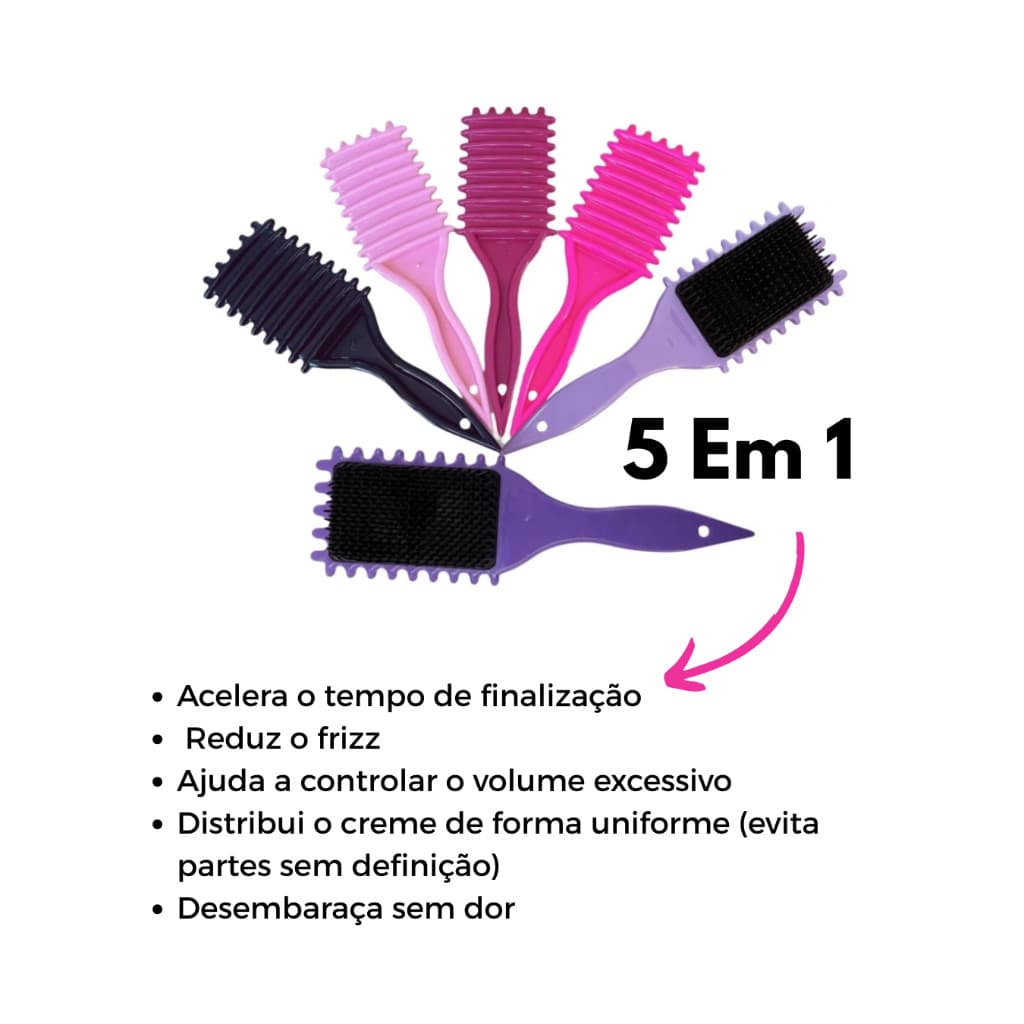 Escova de fitagem Multifuncional para cachos PERFEITO!