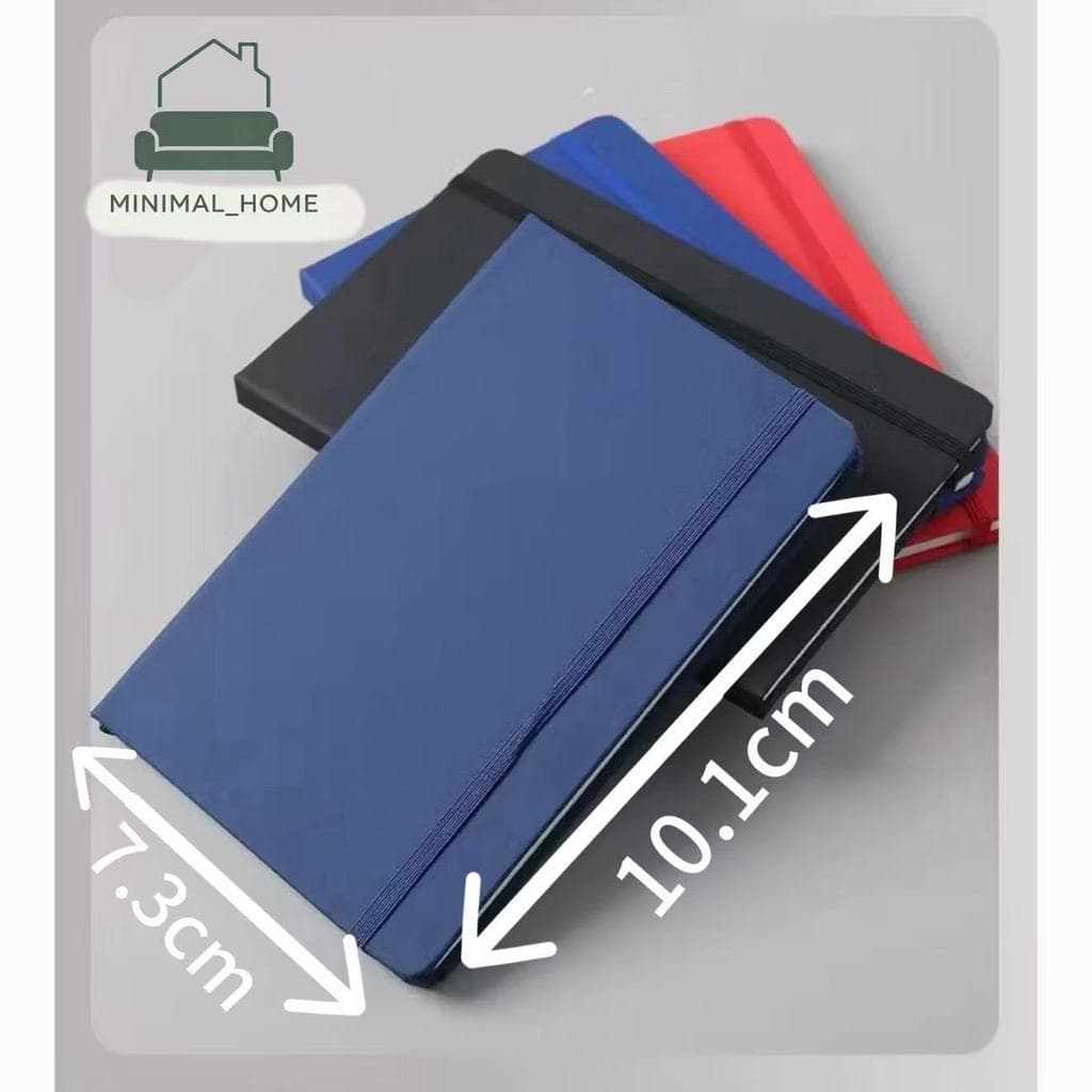Caderno de Bolso WJ-021 | A7 (7.3x10.1cm), 80 Folhas, Fecho Elástico Prático