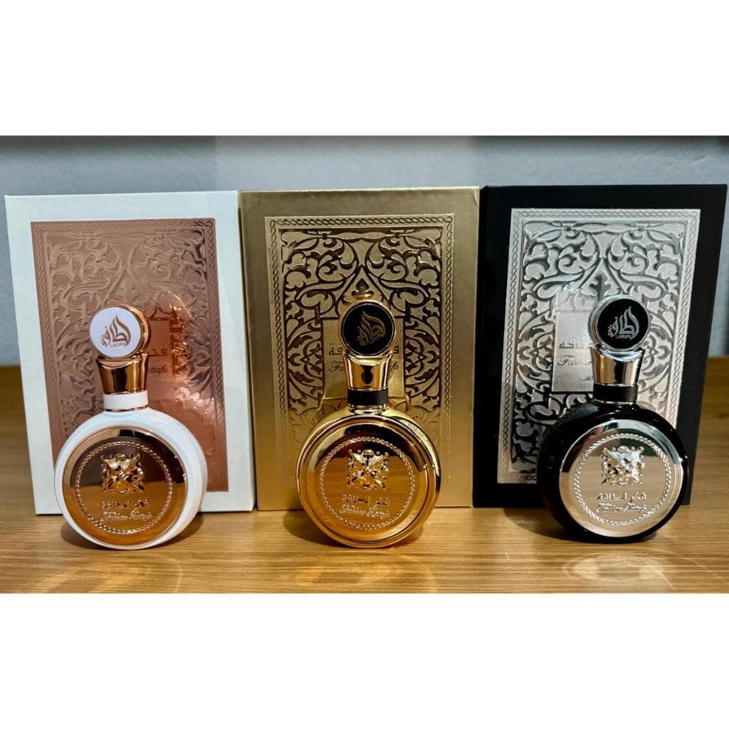 Kit 3 Perfumes Contratipo Arabe Miniatura 30 ml Fakhar Rose- Gold- Black - Presente  Entrega rapida