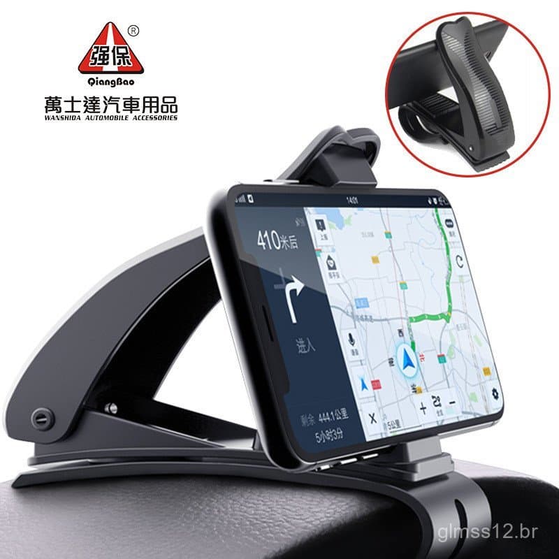 Suporte de celular para carro, acessório automotivo, rotação de 360 graus, suporte de celular para volante, design de go