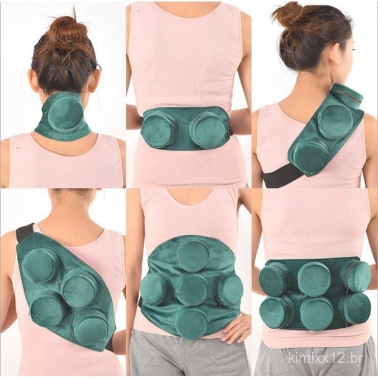 Conjunto de vestuário para moxabustão com filtro de fumaça, capa de tecido portátil para moxabustão para todo o corpo, a
