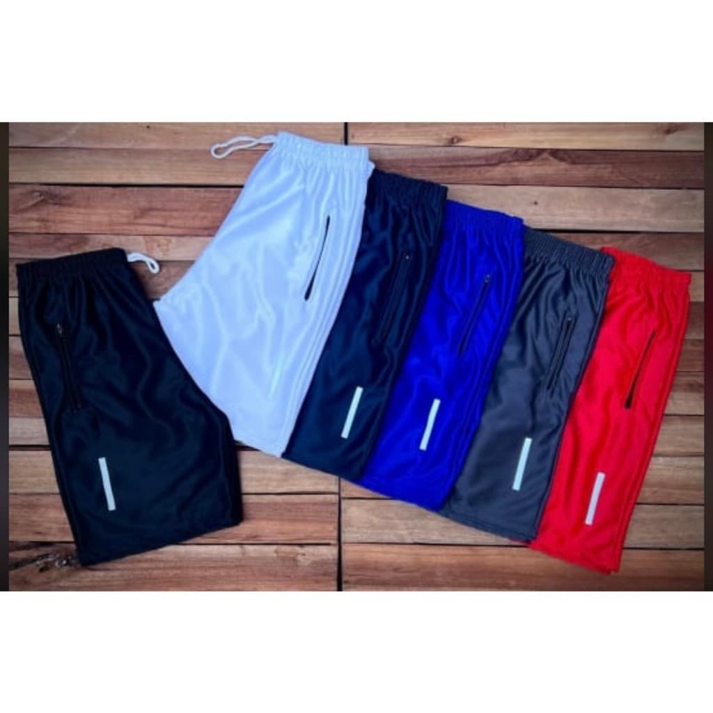 KIT COM 5 Bermuda Short Dry fit 2025 Masculino Calção Leve Esportes Academia Treino Verão