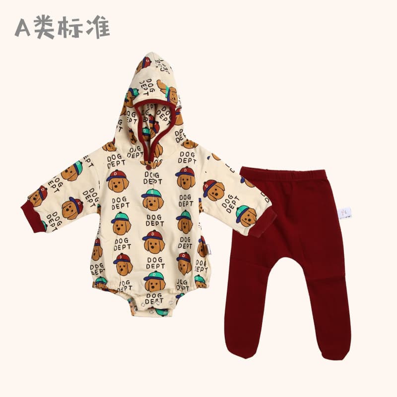 Bebê triângulo macacão Outing primavera roupas de manga comprida dos desenhos animados moletom com capuz bebê Casual mac