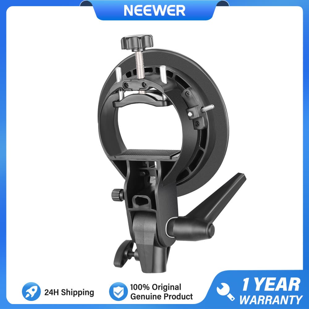Suporte De Tipo NEEWER S Com Montagem Bowens Para Flash De Cabeça Quadrada Speedlite Compatível Godox AD200Pro