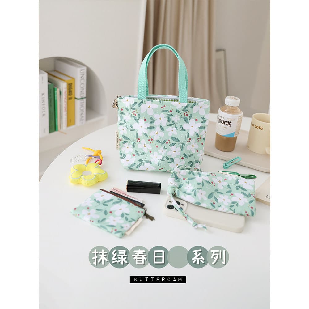 Primavera verde Multi-estilo algodão saco do telefone móvel feminino bolsa de moedas Cross-corpo telefone móvel pequena