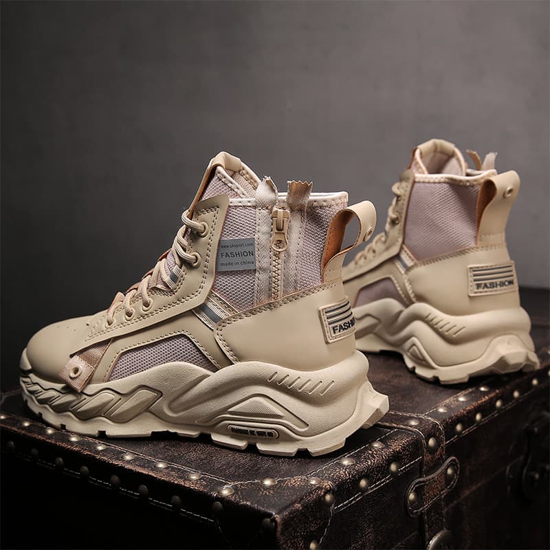 Martin botas masculinas verão Retro de alta qualidade botas gerais de sola grossa antiderrapante ao ar livre montanhismo