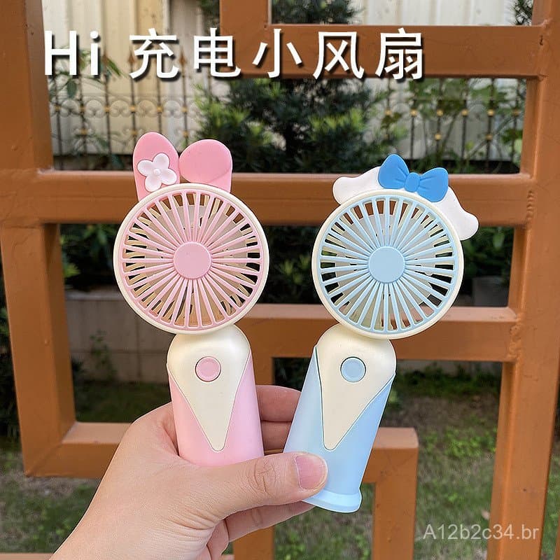 Novo Ventilador Portátil Recarregável para Uso Externo 2025, Mini Ventilador USB para Dormitório e Mesa de Escritório