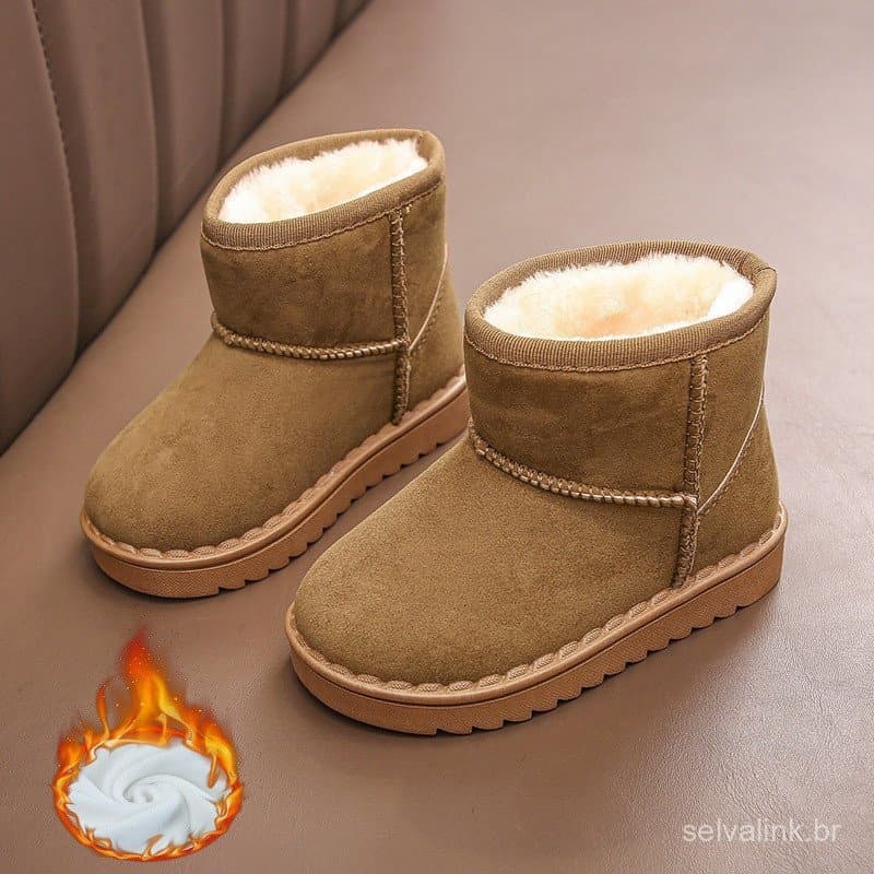 Botas De Neve De Lã Para Bebês , Crianças , Meninos , Meninas , Inverno , Quente , Tênis Esportivos Casuais