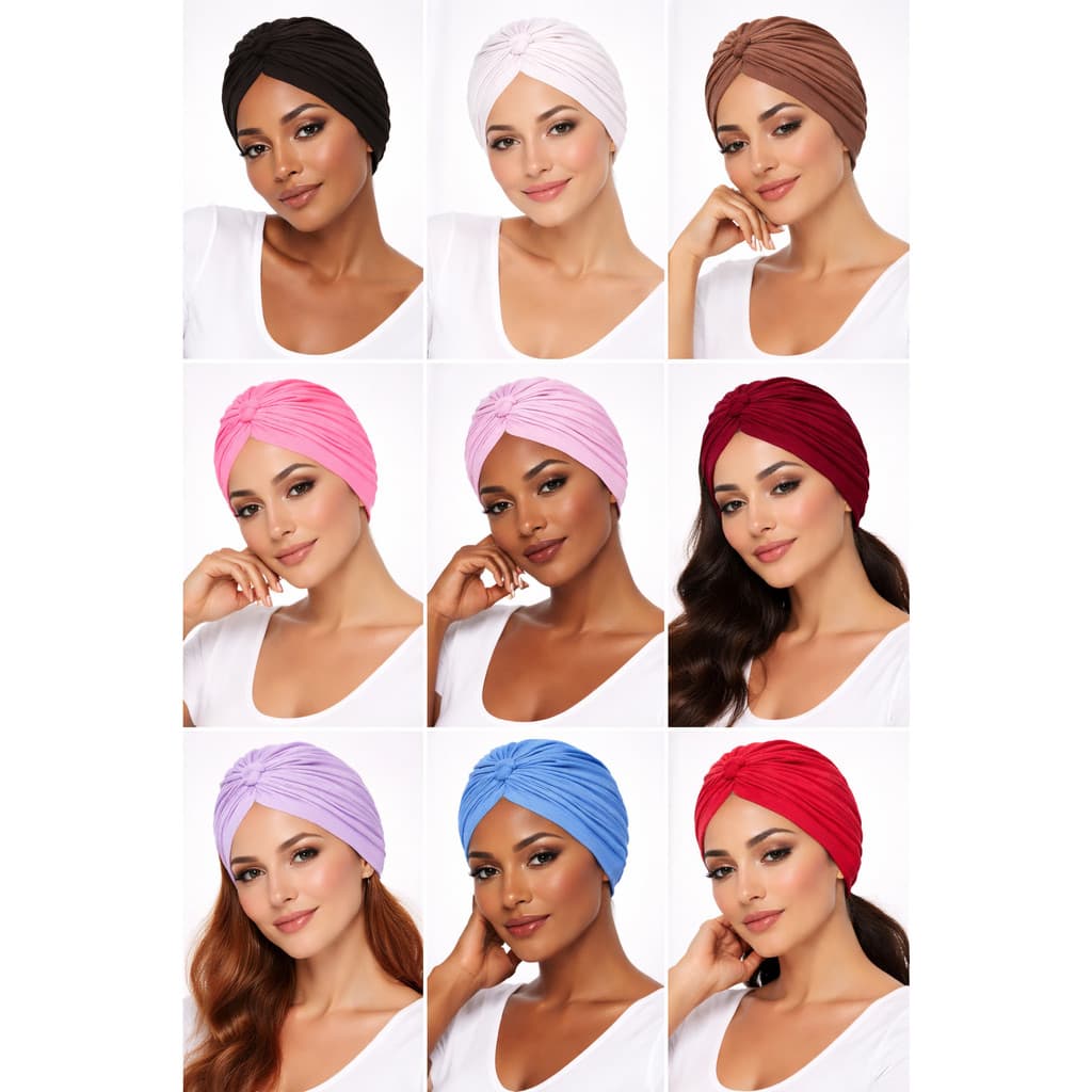 Turbante Indiano Elástico Fechado Feminino | Estiloso e Confortável