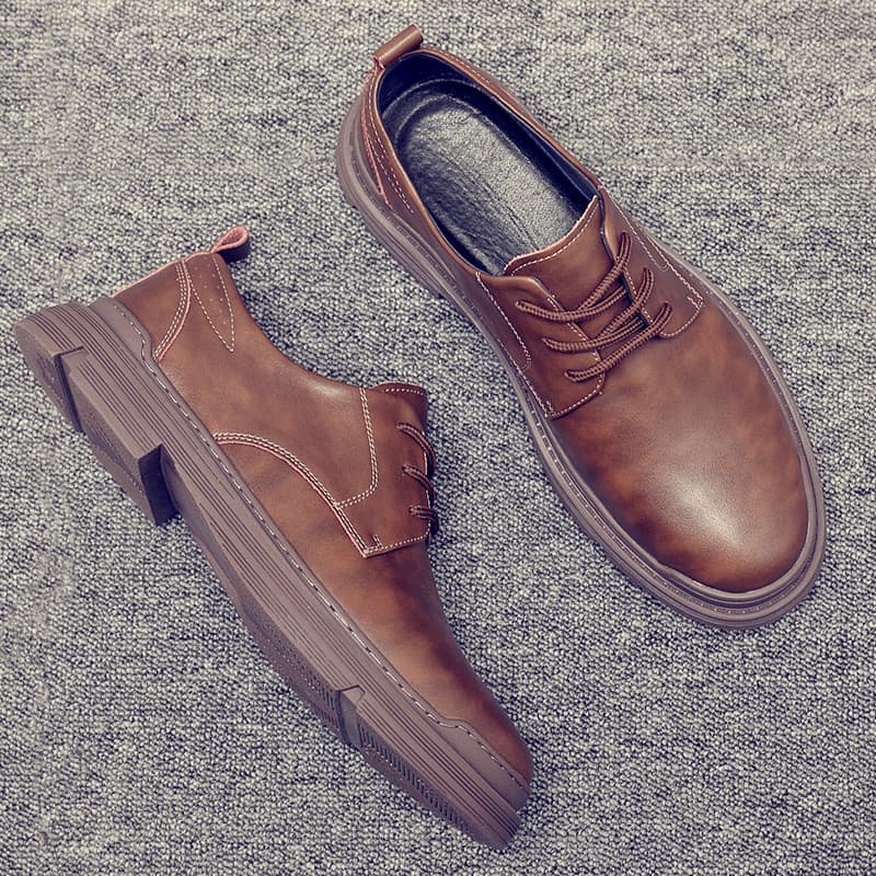 Martin sapatos masculinos verão grande dedo do pé sapatos de couro britânico botas de cano baixo Retro ferramentas negóc