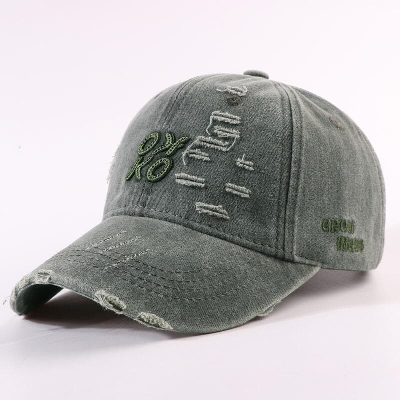 Boné de Beisebol Feminino Retrô em Denim, Algodão Lavado, Ajustável, Estiloso, Boné Snapback, Chapéu de Sol da Moda para