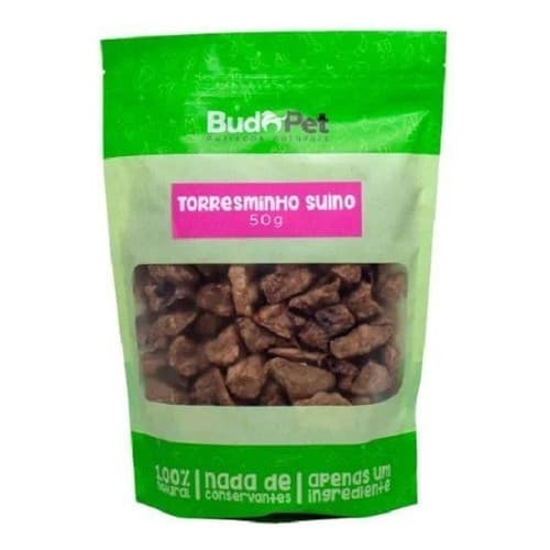 Petisco Natural P/ Cães E Gatos Budopet Torresminho Suíno 50g