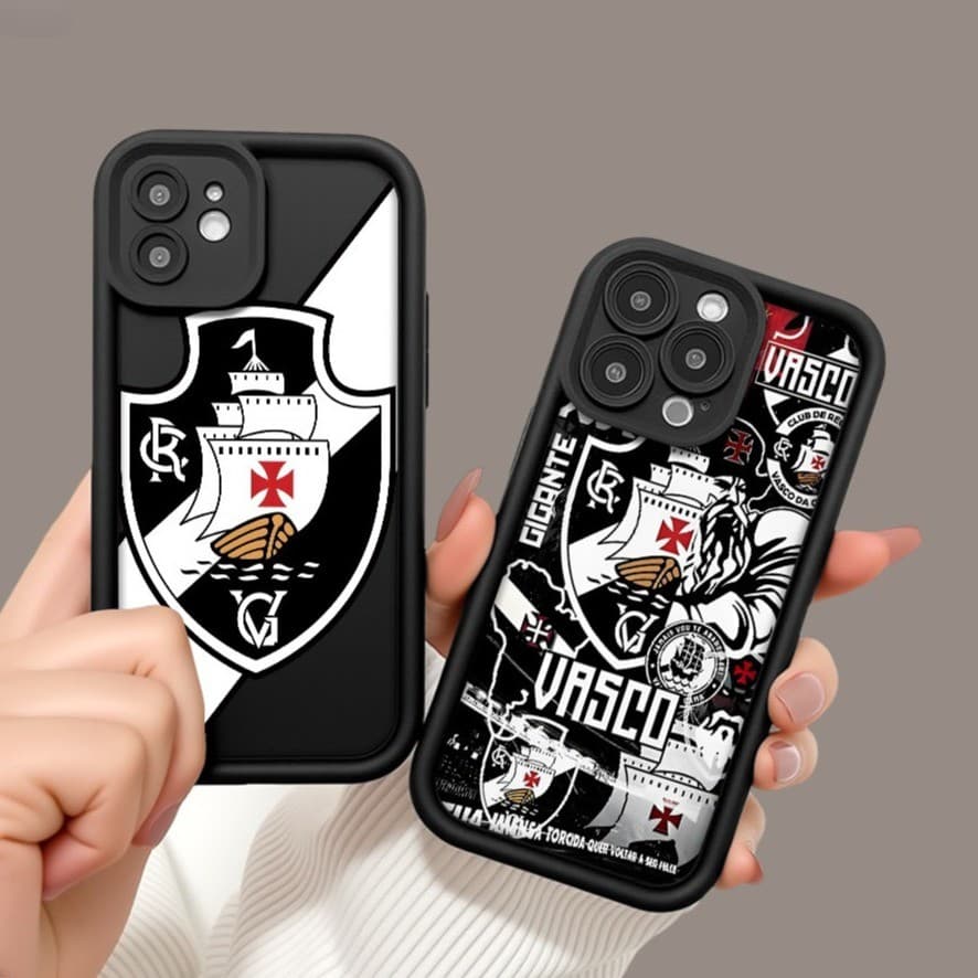 Capa de Celular Vasco da Gama Escudo Anti-Quebra Para Samsung A14 A15 A54 A55 A05S A16 A07 A17 S22 S23 S24 S25 FE Ultra