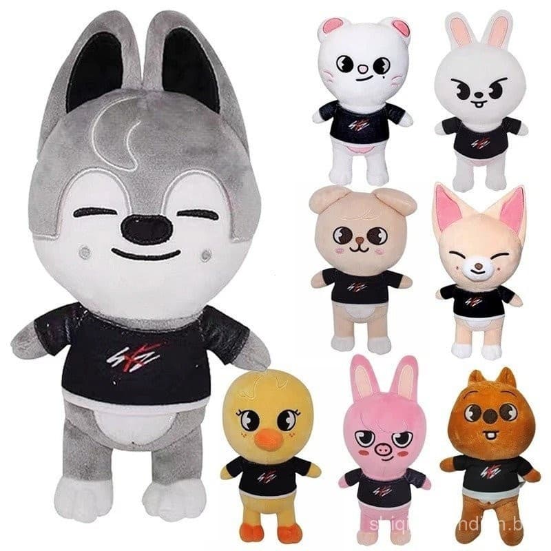 Brinquedo de Pelúcia TIMEKEY 20cm Stray Kids Lobo de Pelúcia Chen Animal de Pelúcia Boneca Kawaii Companheira