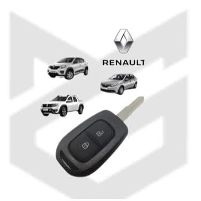 Chave Oca Renault Sandero Duster Oroch Logan Kwid 2 Botões Com Lâmina