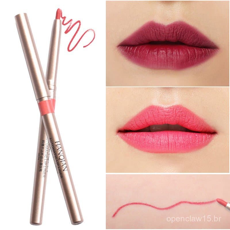 Lápis de Lábios Rotativo Han Qian na Cor "Auntie" para Maquiagem Labial Coreana-8