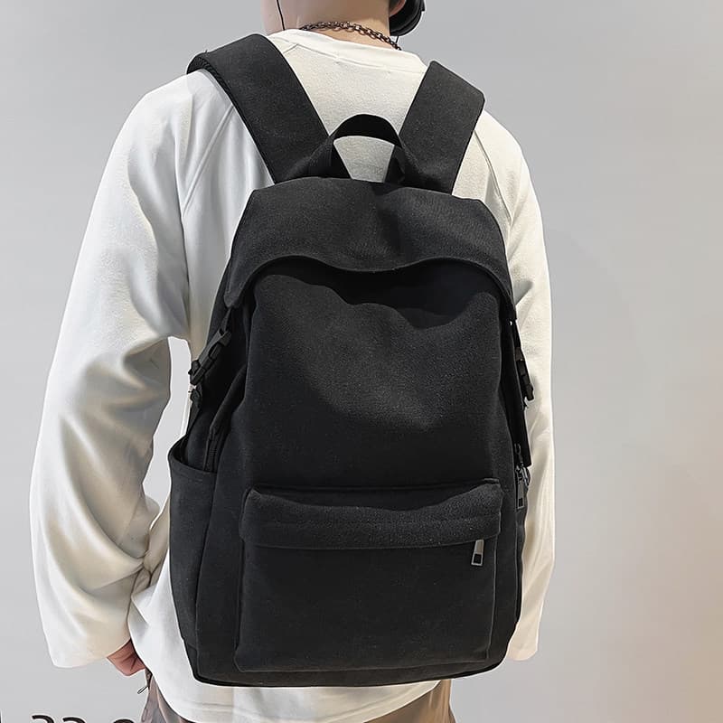 Mochila de lona de grande capacidade mochila Casual estudante das mulheres dos homens mochila Campus saco de computador