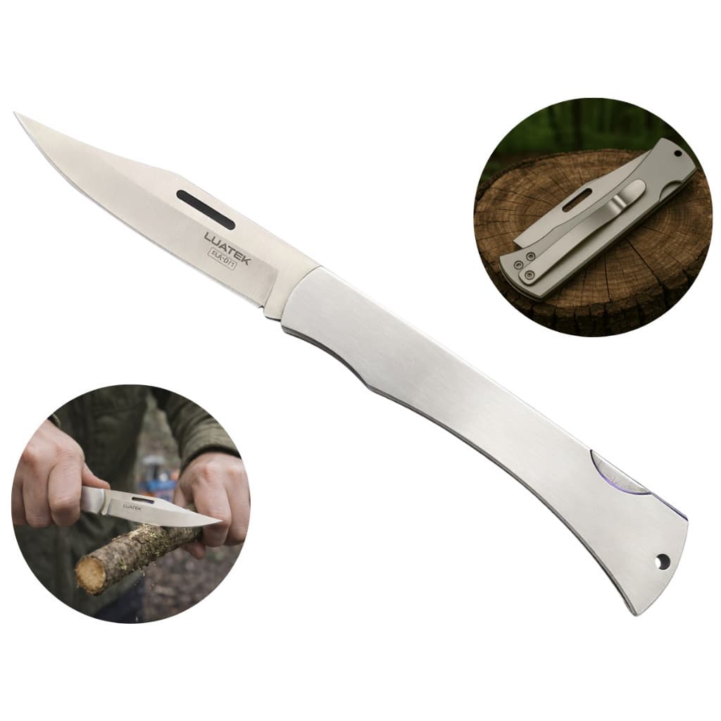 Canivete Grey Titanium Com Alça e Abridor Para Pesca e Camping