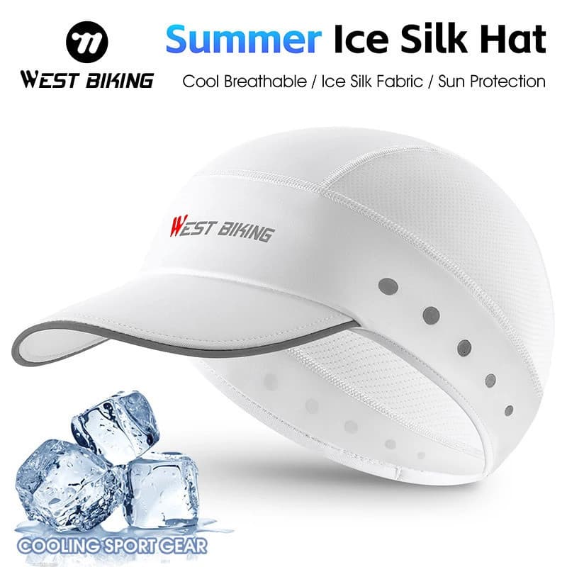 Bonés de Ciclismo de Verão WEST BIKING com Viseira Solar, Proteção UV, Padrão de Rosto Sorridente, Refletivos, para Uso