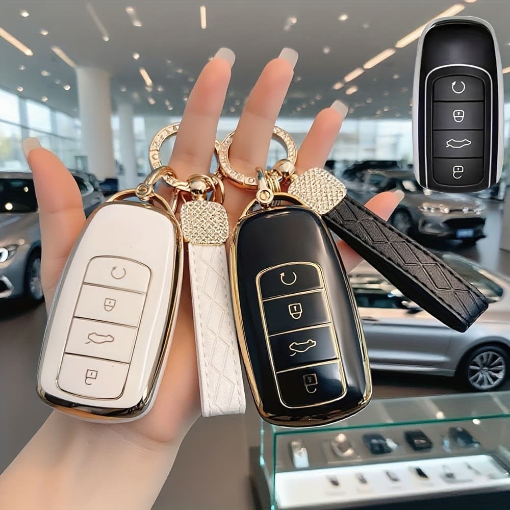 Capa Para Chaveiro Chery Premium TPU Com , Omoda C5 E Arrizo 5 Plus-Protetora Durável Acessórios Internos De Automóveis