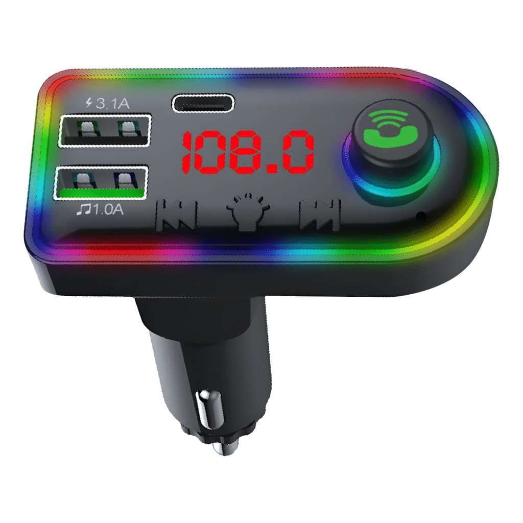 Transmissor de Rádio FM com Carregador Veicular para Celular - Prático