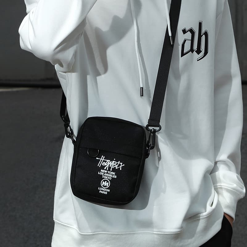Bolsa de ombro pequena masculina Street Wear bolsa mensageiro masculina bolsa de ferramentas bolsa de ombro Casual peque