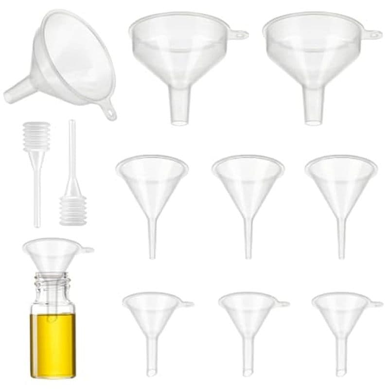 Kit De Funil S De 9 Pacotes , 3 Tamanhos Com Conta-Gotas Para Garrafas De Cozinha , Óleos Essenciais , Cápsulas , Artesa