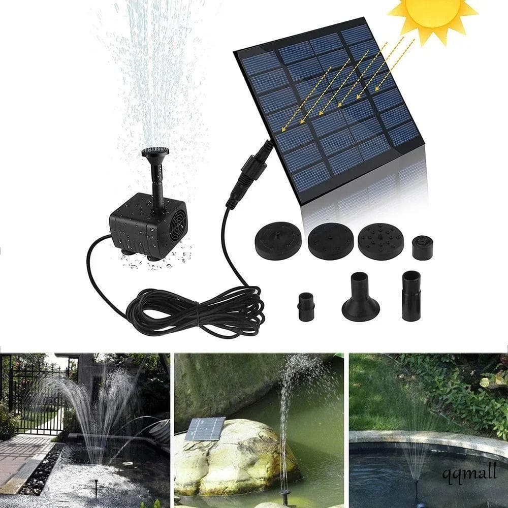 Bomba Fonte Solar , De Água De Painel DC Brushless DIY , Kit De Energia 200L/H Mini 4 Bicos Piscina