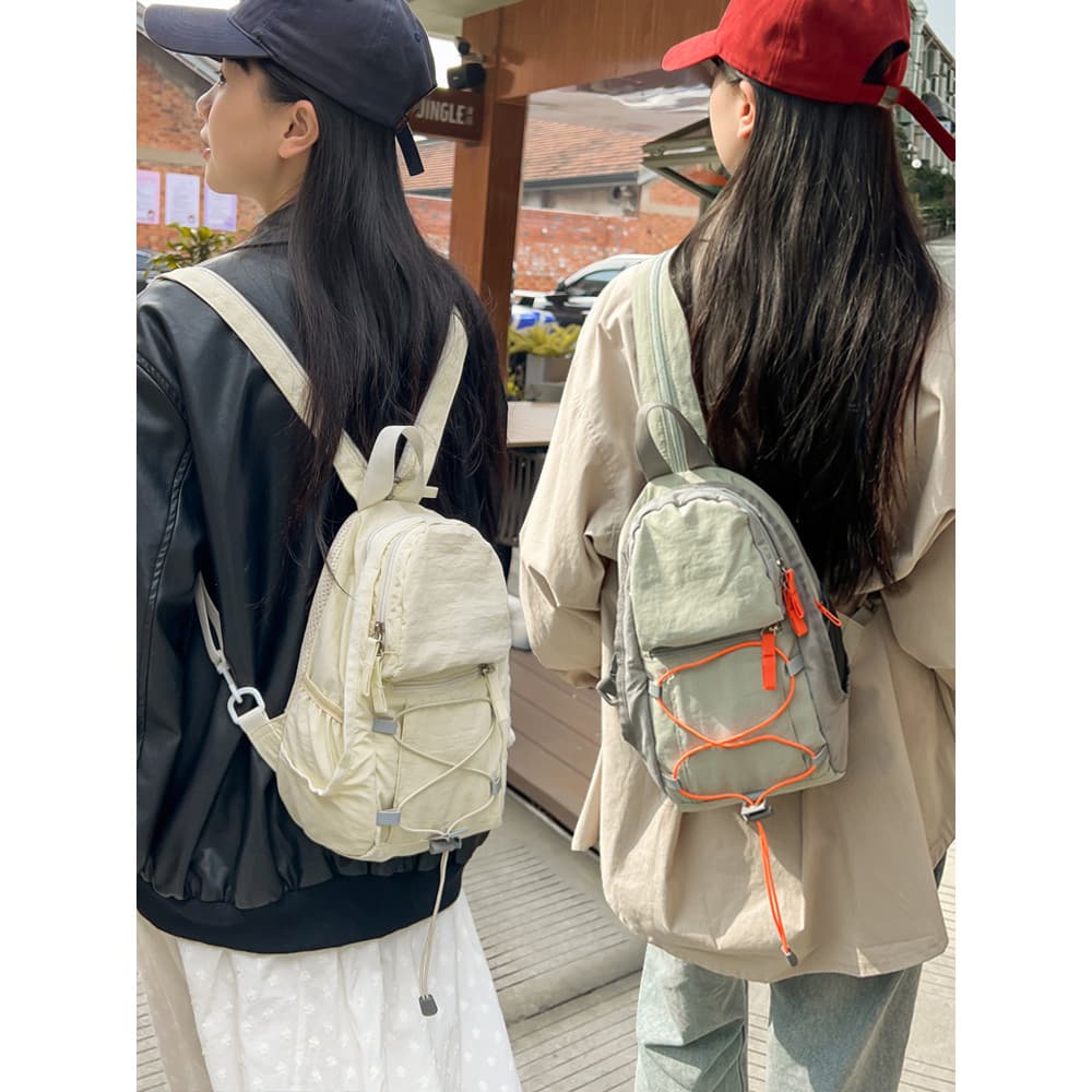 Bolsa de peito multifuncional feminina, leve, para ciclismo ao ar livre, viagem, caminhadas, nicho, dupla utilização, Mi