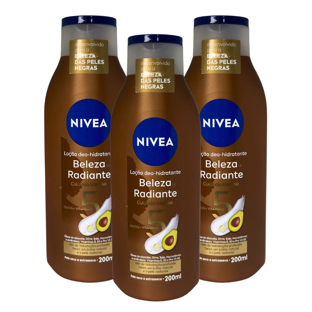 Nivea Hidratante 200ml Pele Saudável e Macia