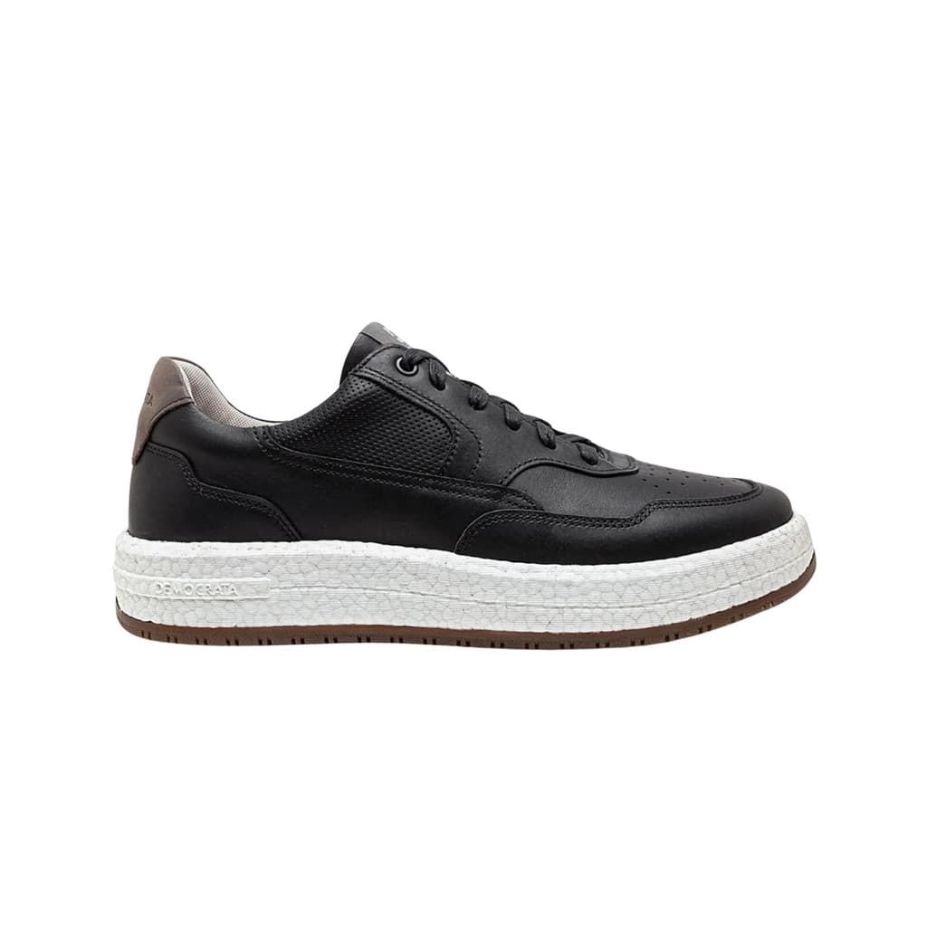 Tênis Masculino Democrata Couro Denim Drake Pulse