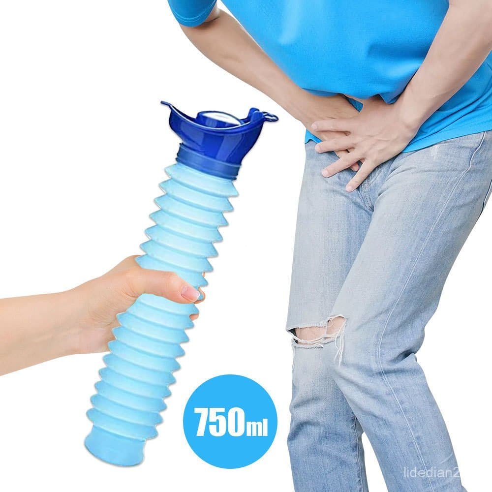 Mictório Dobrável Para Viagem Ao Ar Livre , 750ml , Portátil , Mini Vaso Sanitário , Crianças , Unissex