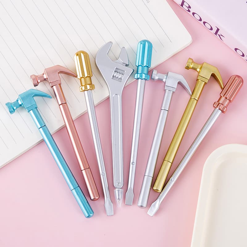 Chave De Fenda Martelo Design Caneta Estudante Papelaria
