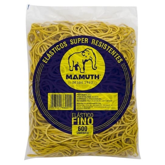 Elastico dinheiro 500g com 600 unidades  mamuth