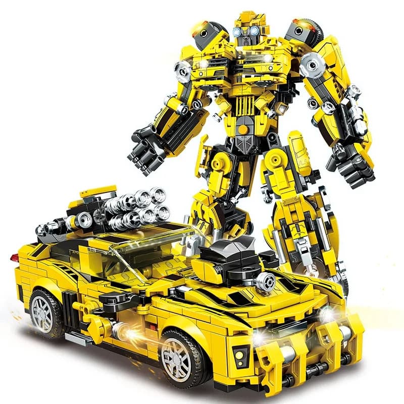 Blocos de Montar Robô Transformers - Mech Vespa, Brinquedo Educacional Compatível, Presente para Meninos e Meninas