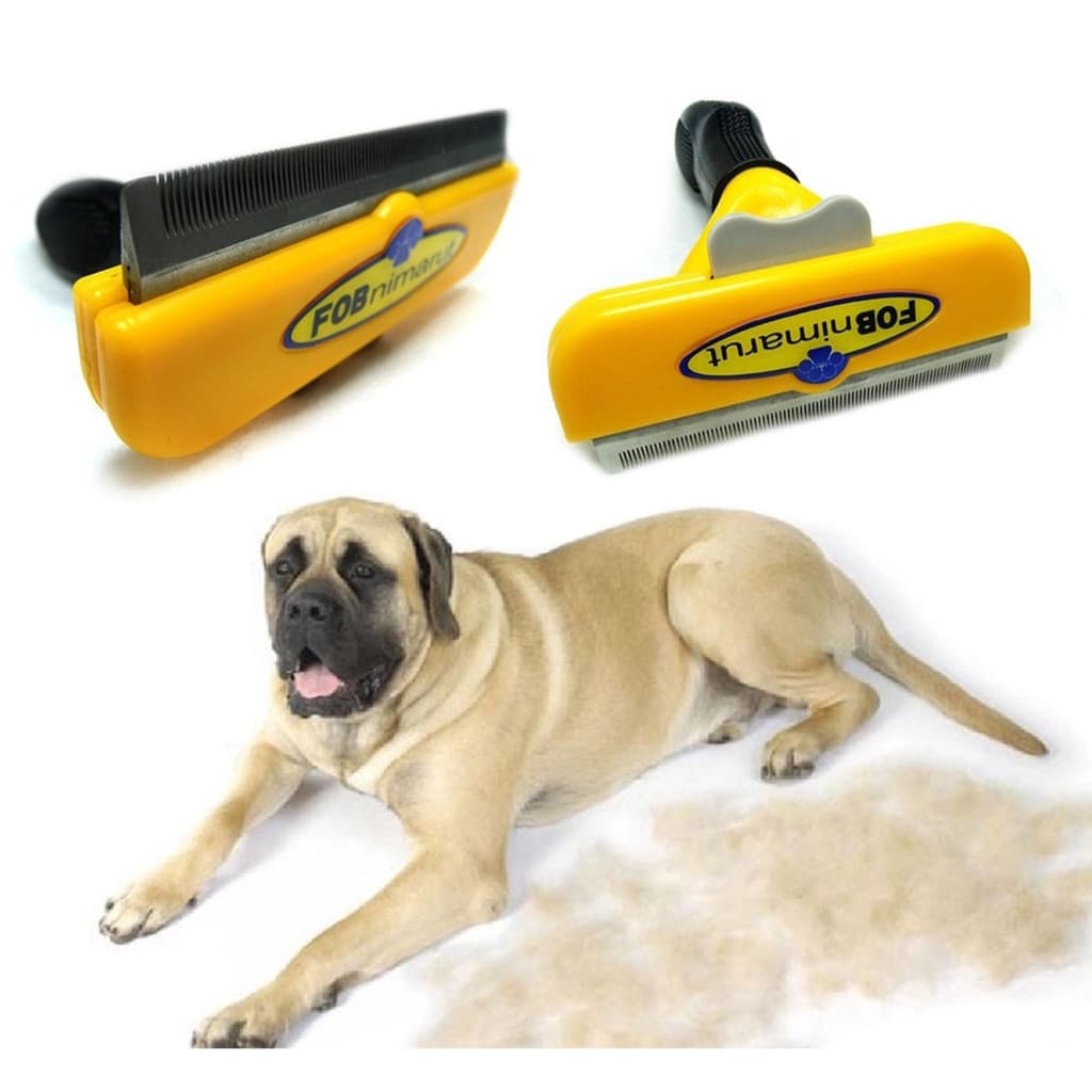 Escova Rasqueadeira Grande Para Cães E Gatos Pelo LONGO Pente FOBnimarut