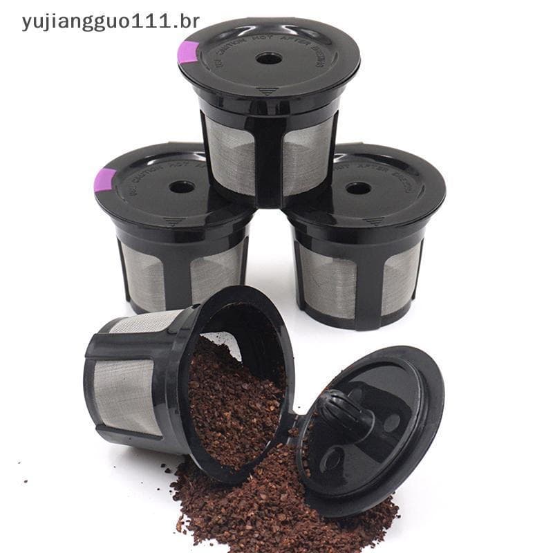 # Novo Copos K Reutilizáveis Para Keurig-Cafeteiras De Ajuste Universal 1.0 E 2.0-Filtros De Café Kcups Recarregáveis .