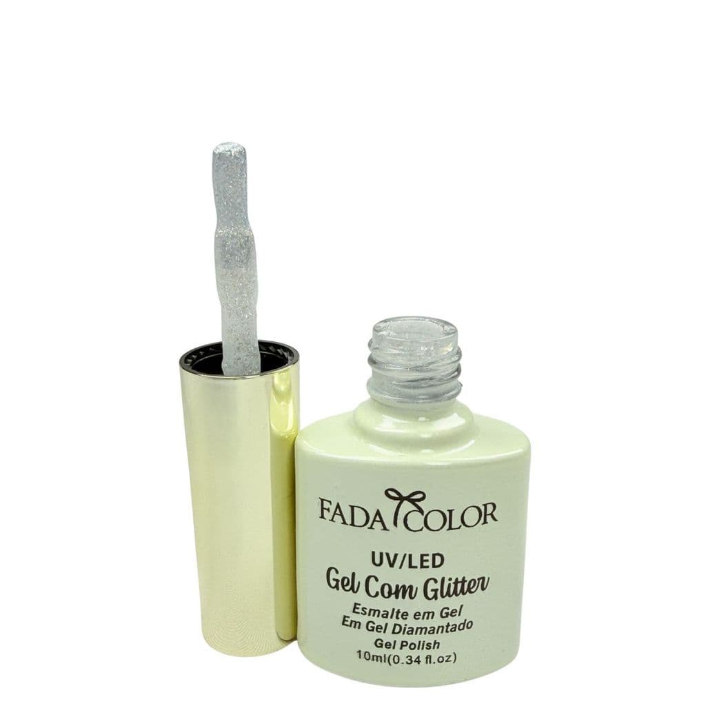 Esmalte Gel Glitter Profissional Cor07 Fada Color 10ml